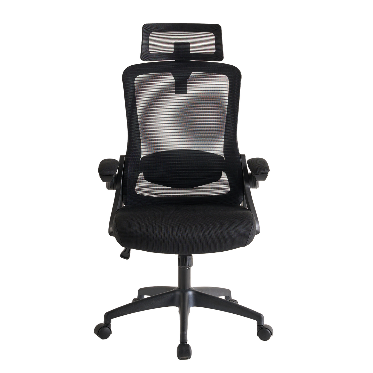 Ergonomic Office Desk Chair,Mesh High Back Computer Chair with Adjustable 3D Headrest & Lumbar Support & Flip-Up Arms Executive/Home/Study/Work Office Desk Chairs with Wheels