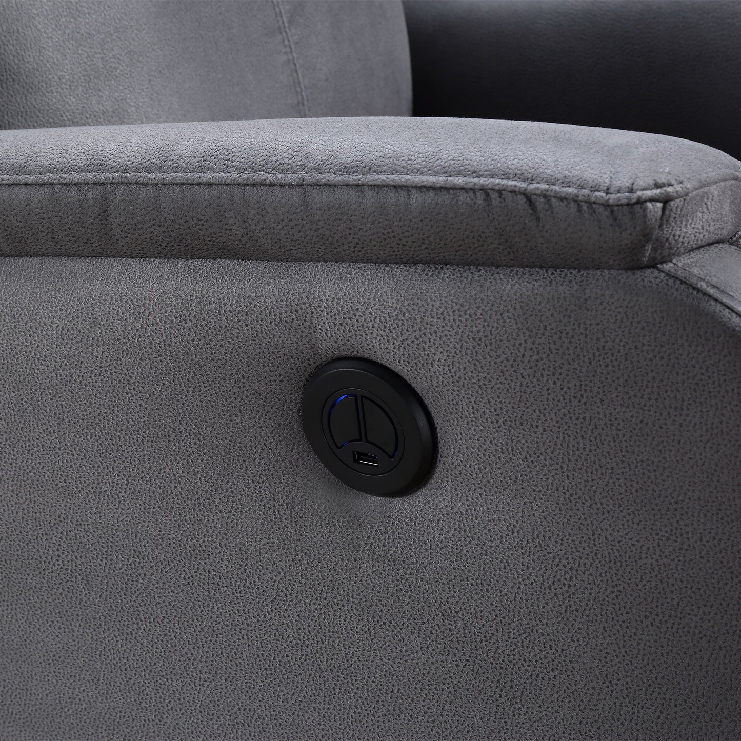 Luxurious Power Recliner Chair with Integrated USB Charging Port