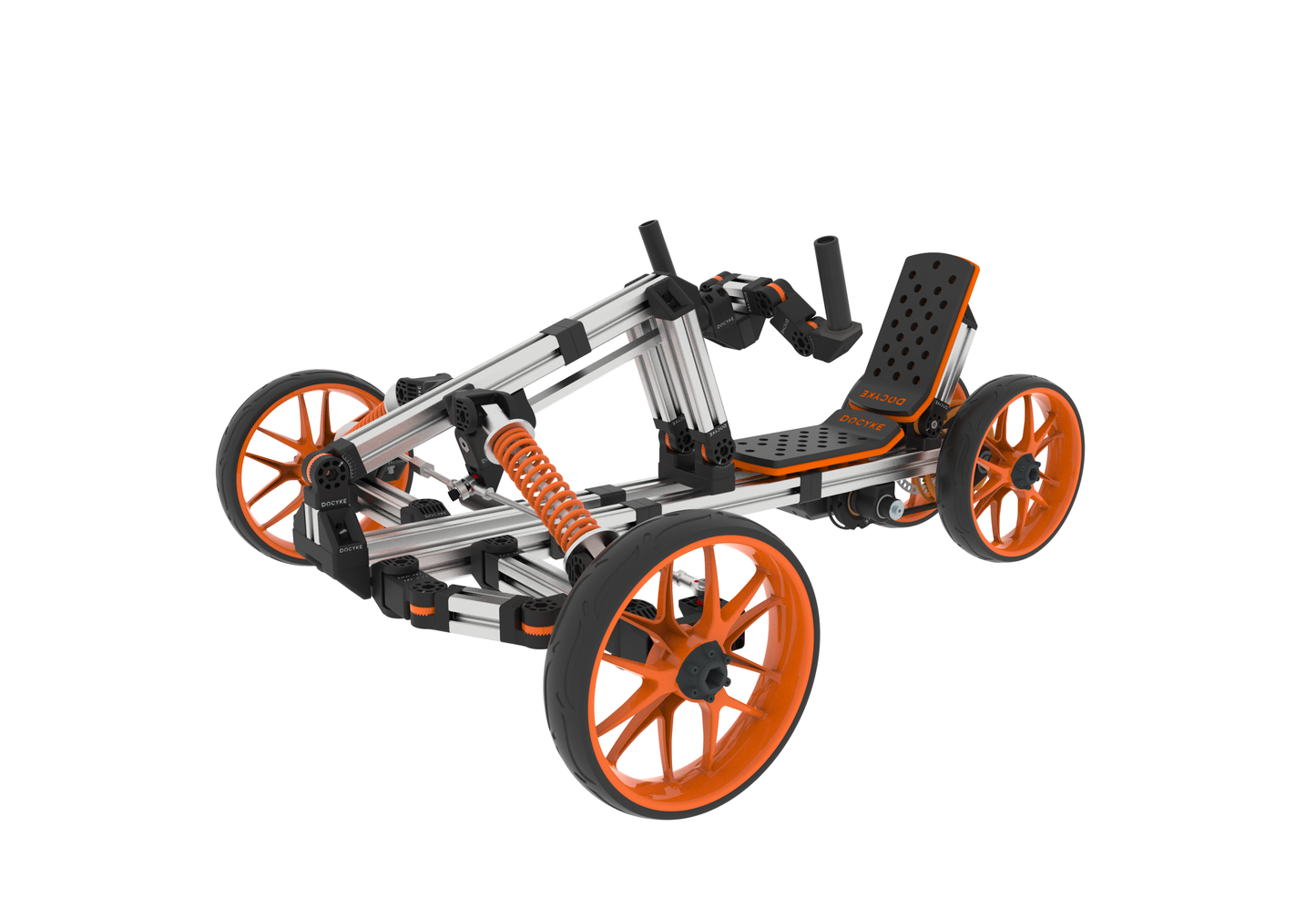 Electric Modular Kart: Customizable High-Strength Aluminum Design for Outdoor Sports and Family Fun