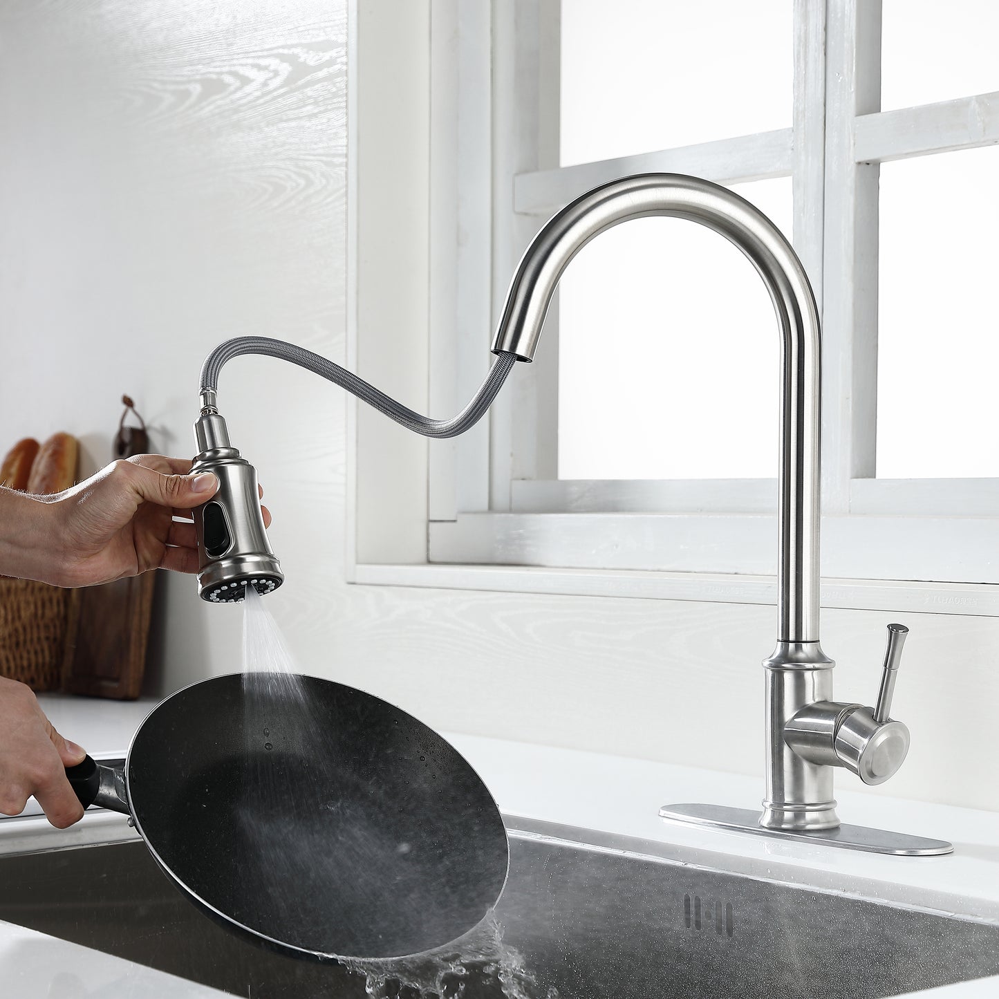 Touch Kitchen Faucet with Pull Down Sprayer