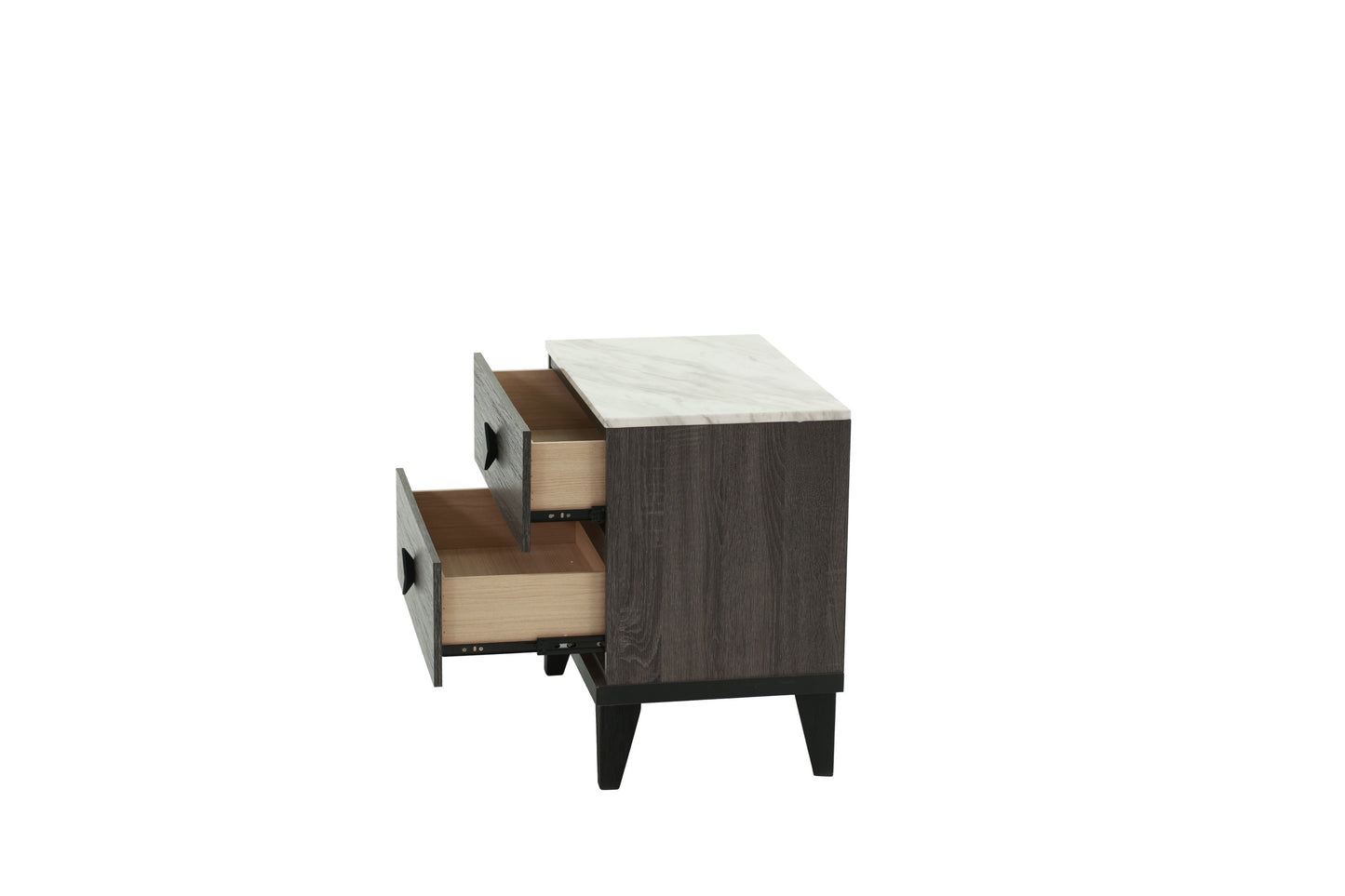 NIGHTSTAND in Dark Gray Oak (Rustic Accents)