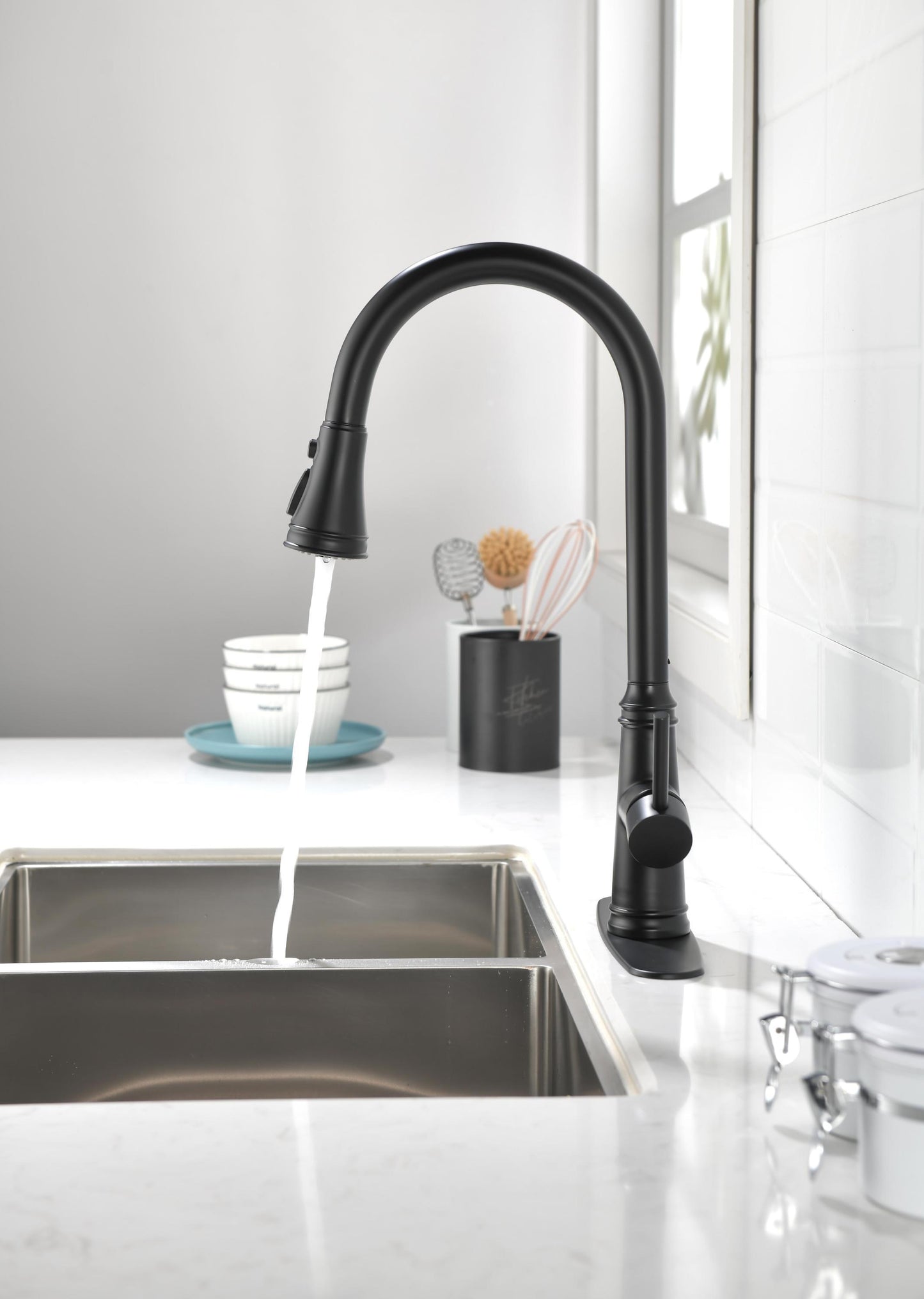 Touch Kitchen Faucet with Pull Down Sprayer