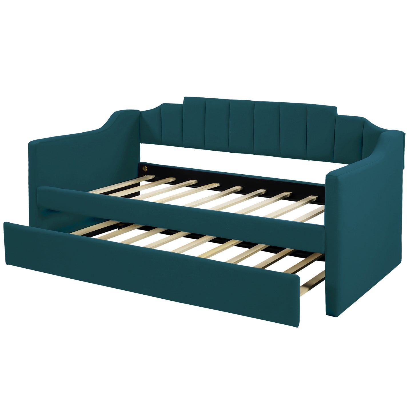 Upholstered Twin Daybed with Trundle,Green(OLD SKU:SM000218AAF)