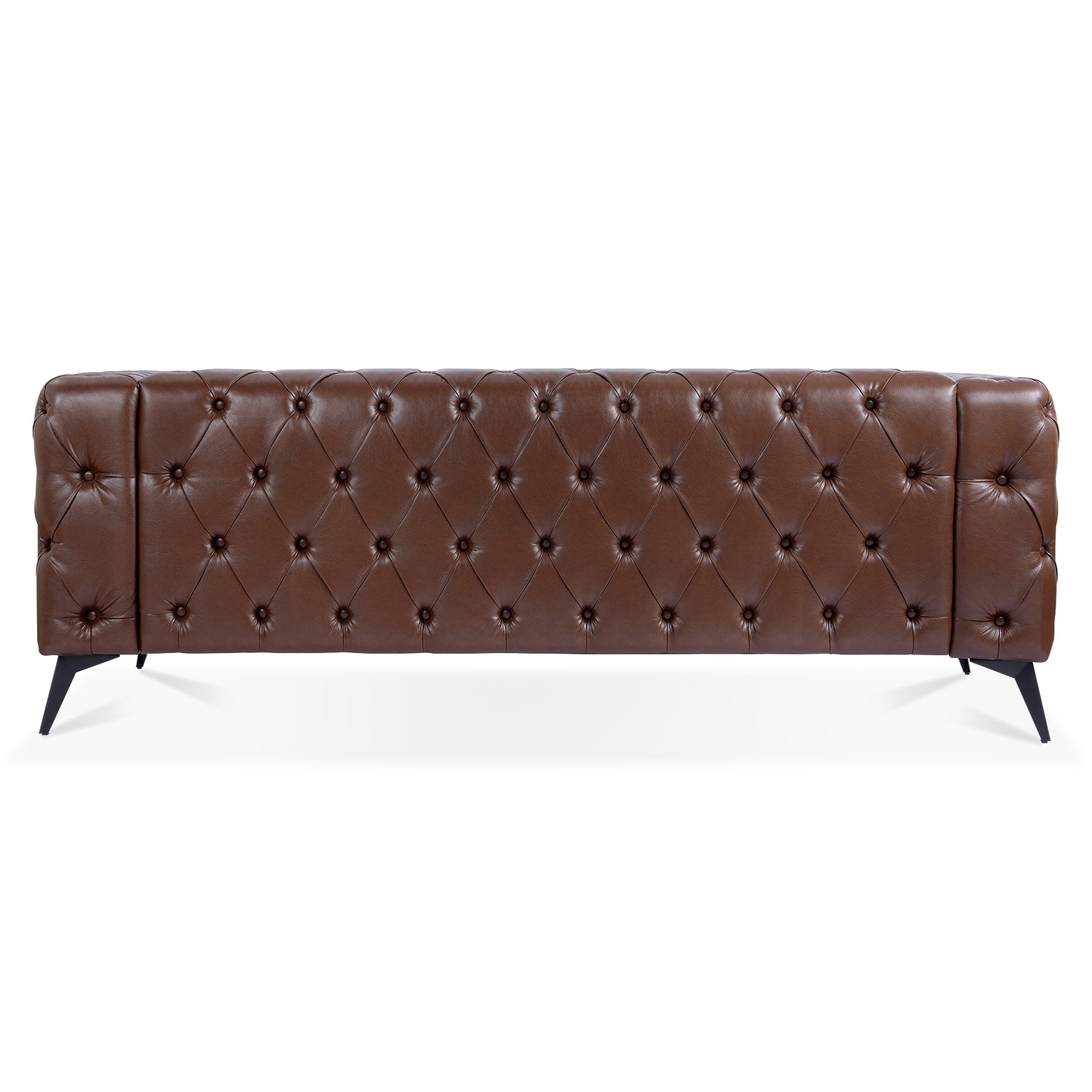 84.06-Inch Wide Classic Sled Design 3-Seater Sofa with Removable Cushions