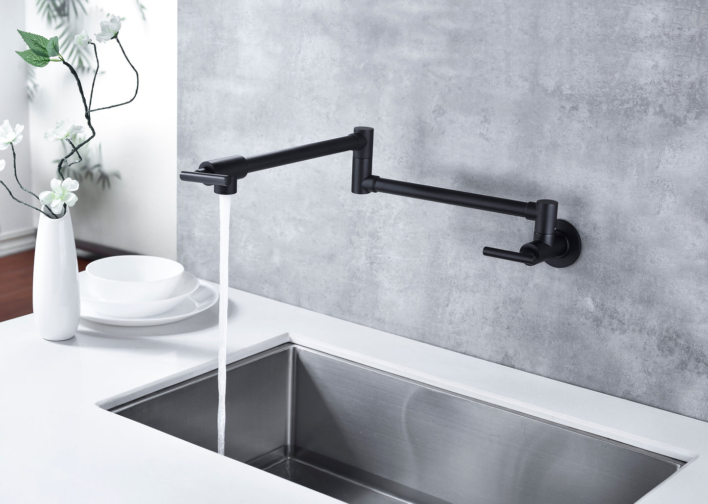 Pot Filler Faucet Wall Mount