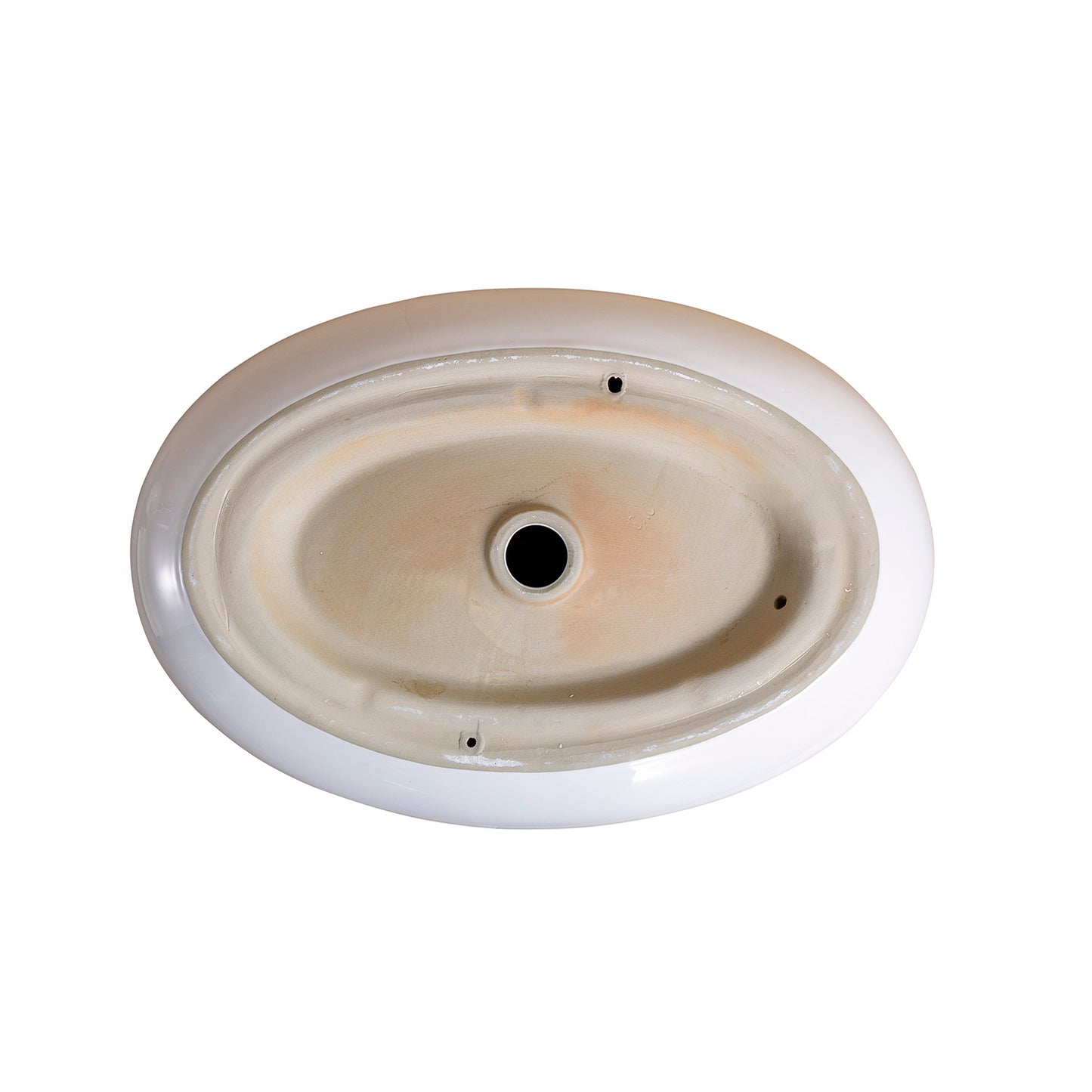 Vessel Bathroom Sink Basin in White Ceramic