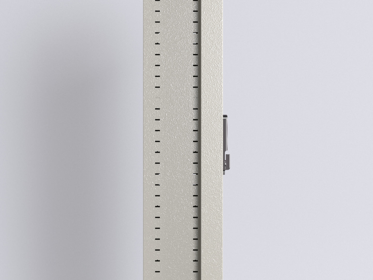 White Wall-Mounted Gun Safe with Digital Keypad and Hidden Storage