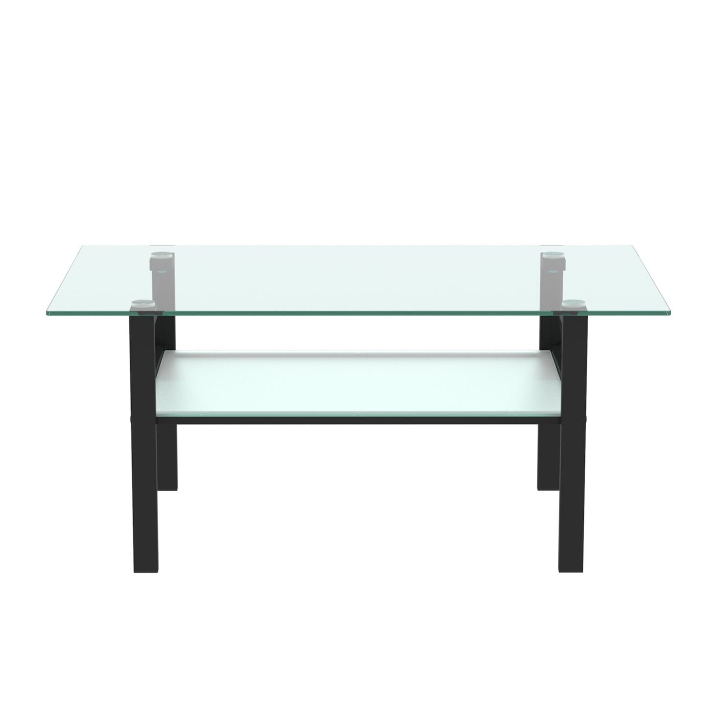 Modern Black Glass Coffee Table for Stylish Living Spaces