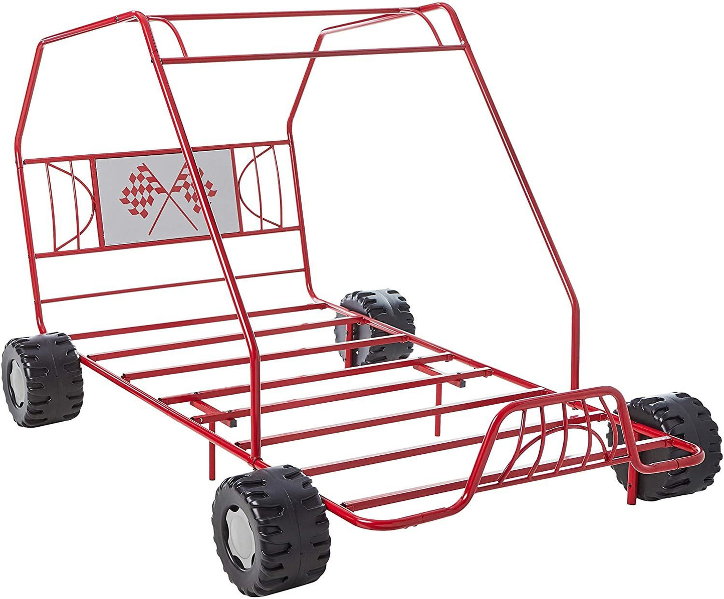 Xander Twin Bed in Red Go Kart 37645T