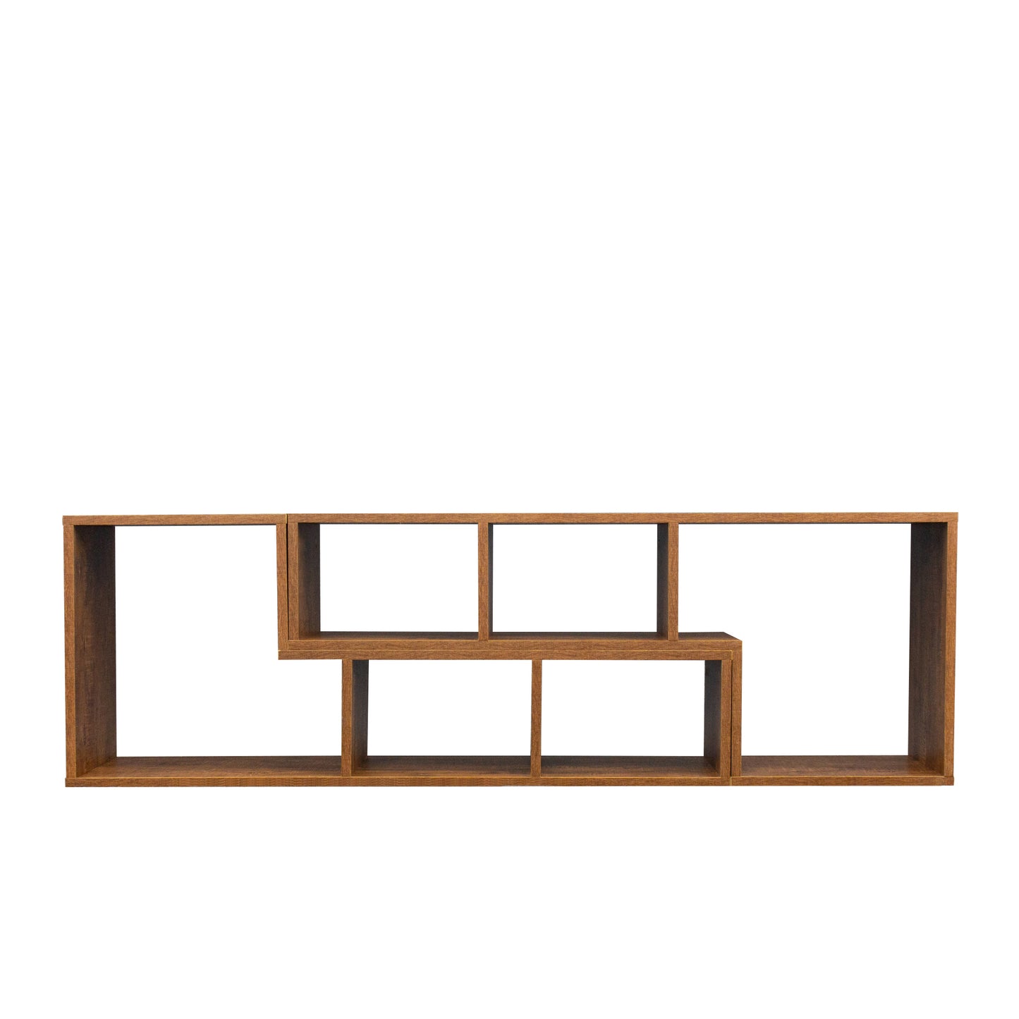 Versatile Walnut Home Furniture Cabinet with Display Shelves