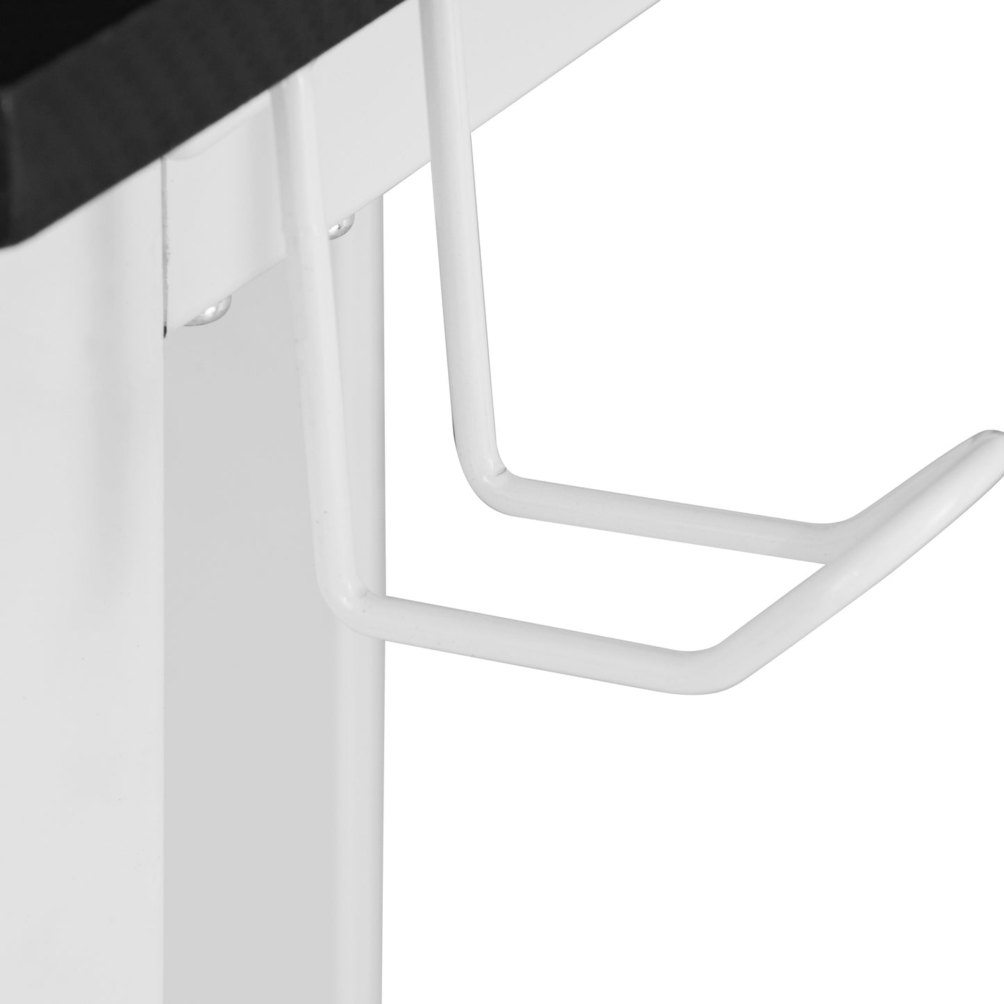 Techni Sport Warrior White L-Shaped Gaming Desk with Storage