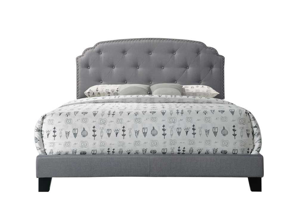 Tradilla Queen Bed in Gray Fabric 26370Q