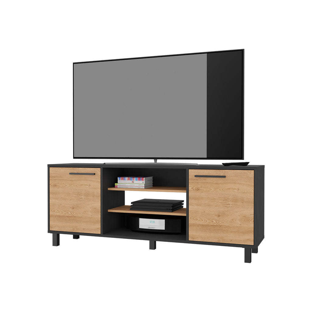 Washington TV Stand with 7 Cubby Storage Space for TVs Up to 65''