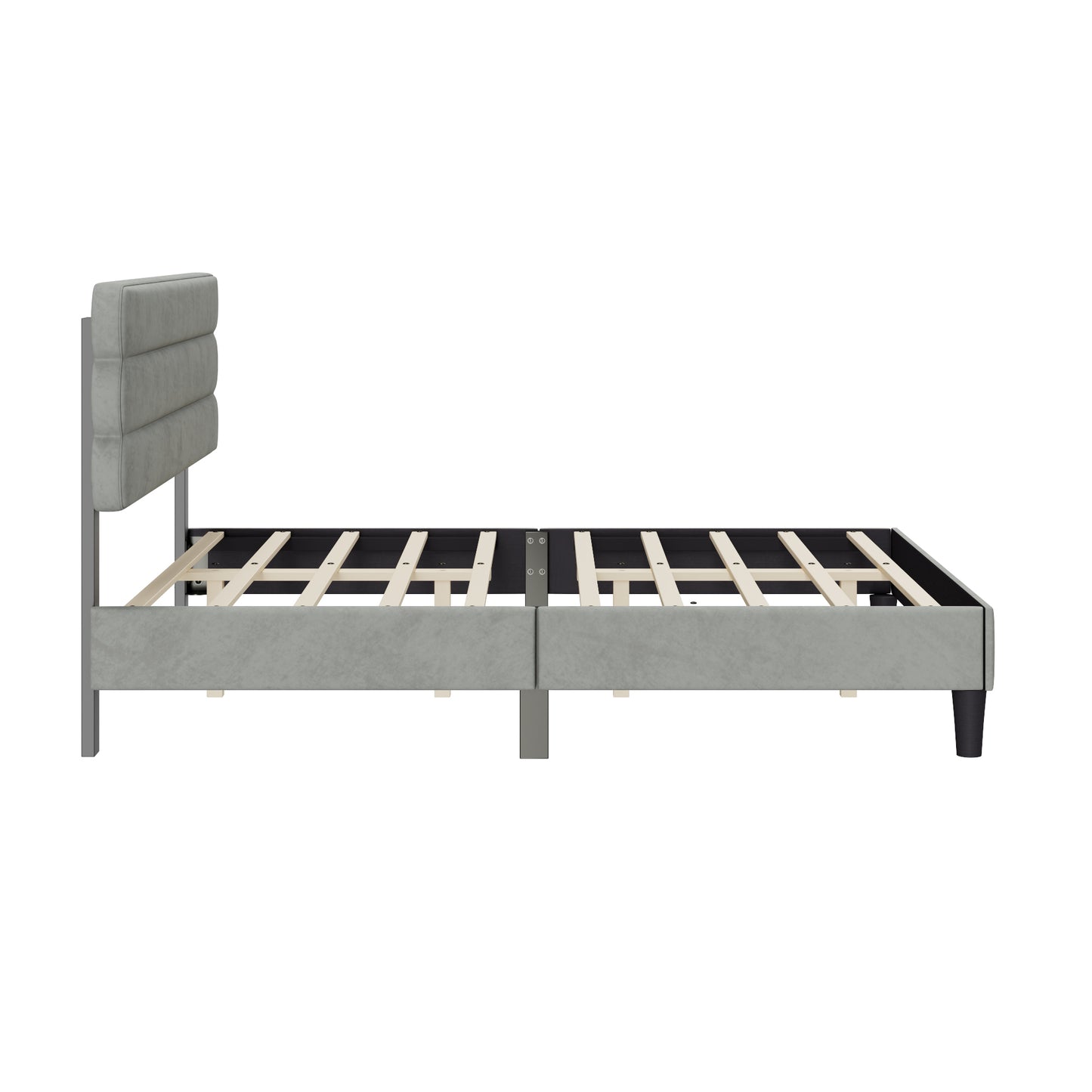 Queen Bed Frame with Headboard,Sturdy Platform Bed with Wooden Slats Support,No Box Spring,Mattress Foundation,Easy Assembly