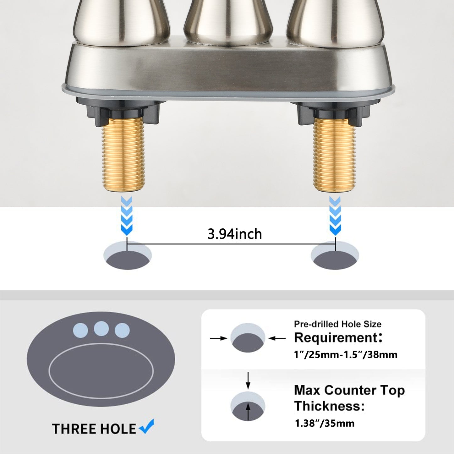 Elegant Swan Design Bathroom Faucet with Brushed Nickel Finish