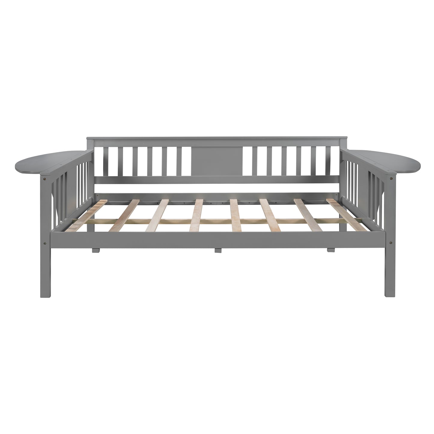 Full size Daybed, Wood Slat Support, Gray