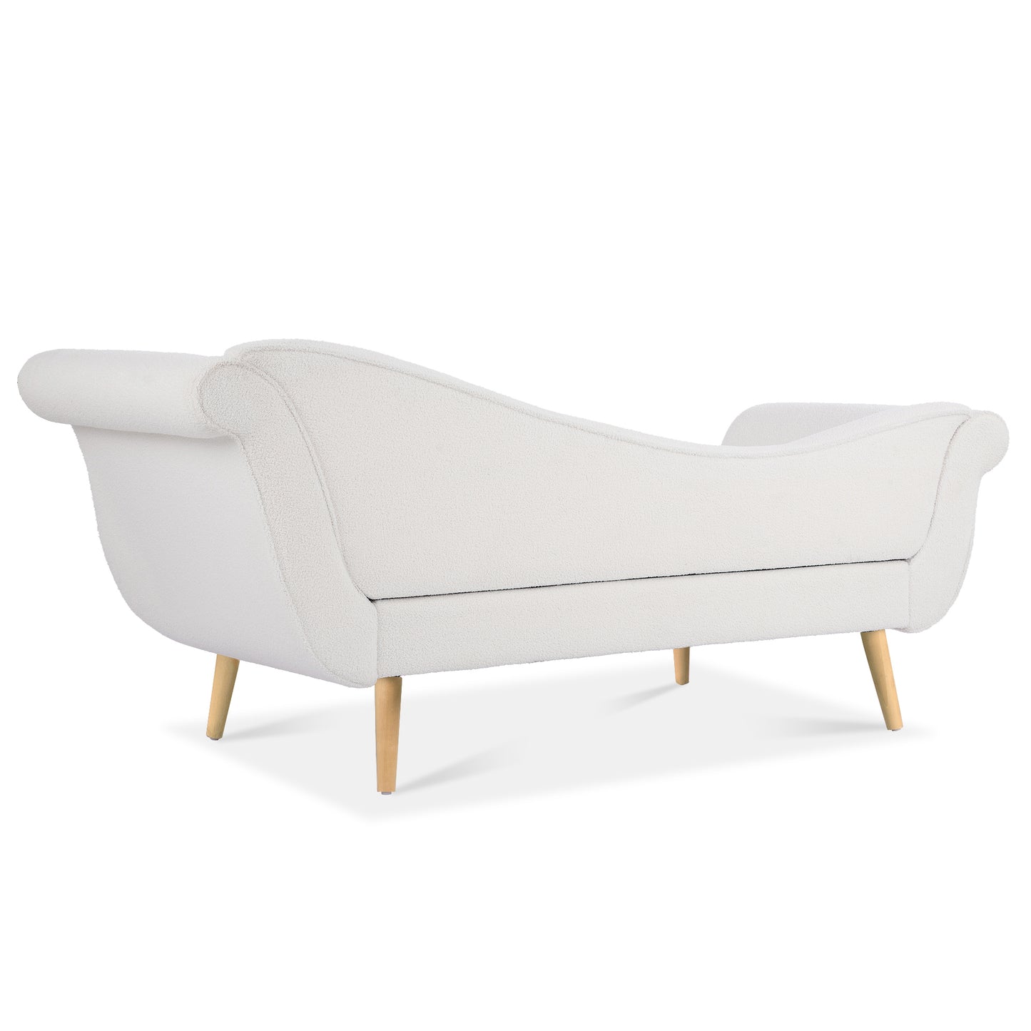 Chaise Lounge with Scroll Arms