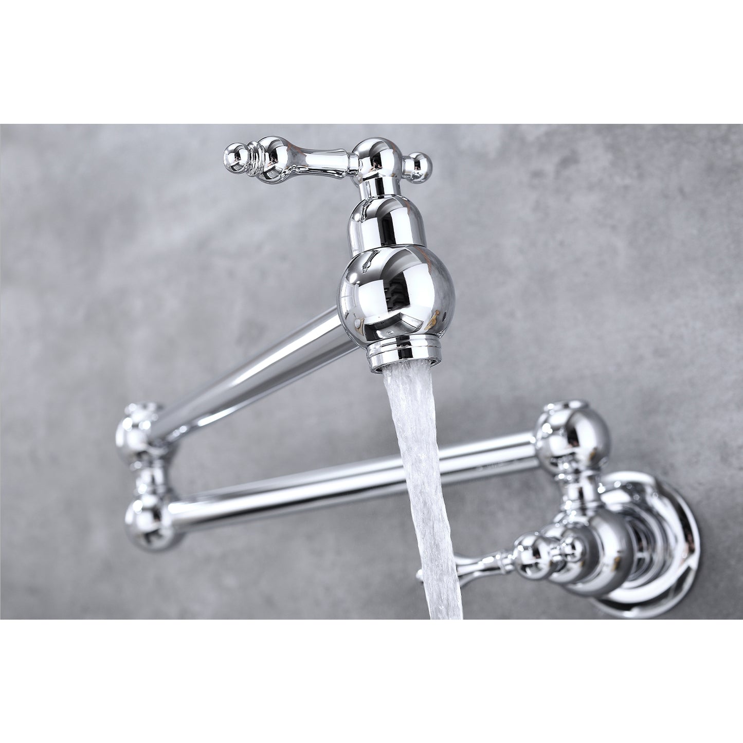 Wall Mount Folding Kitchen Pot Filler Faucet