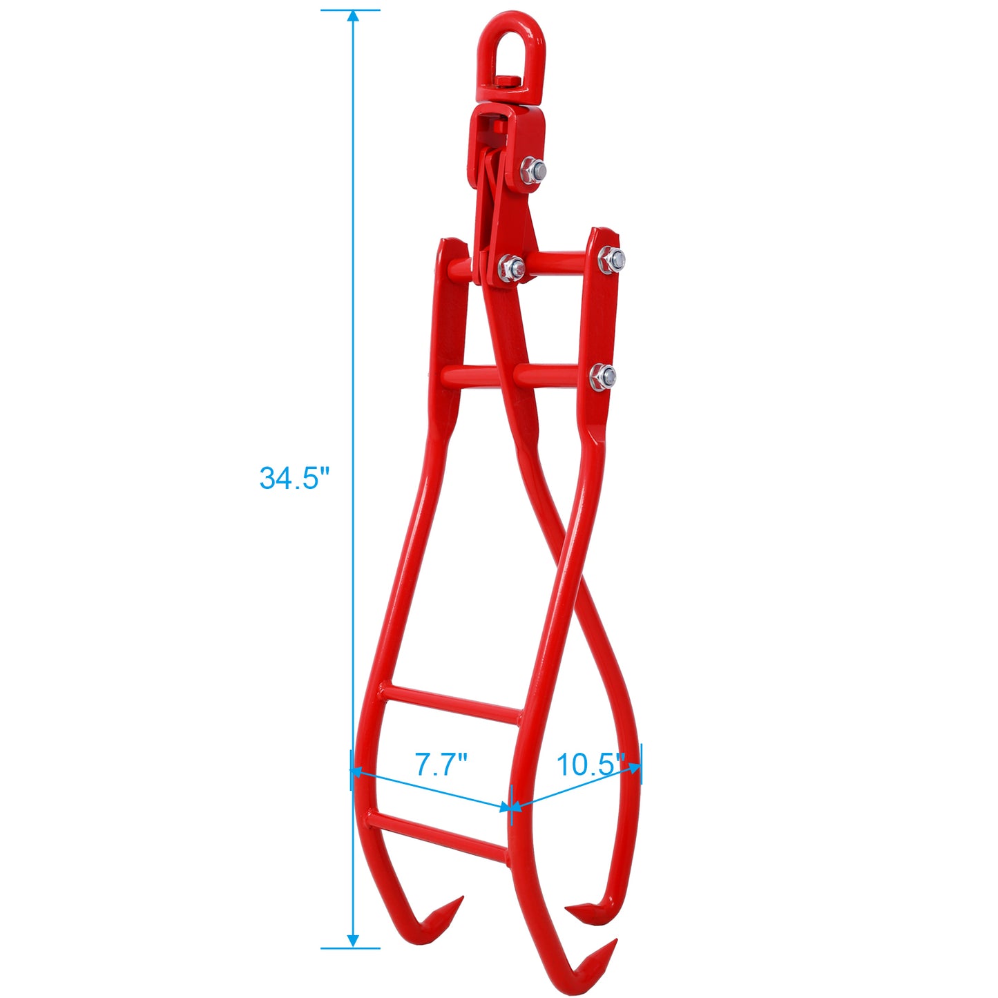 28in 3 Claw Log Grapple for Logging Tongs, Eagle Claws Design Log Lifting Tongs Log Grabs, Timber Lifting Tongs for Truck, ATV, Tractor and Skidder