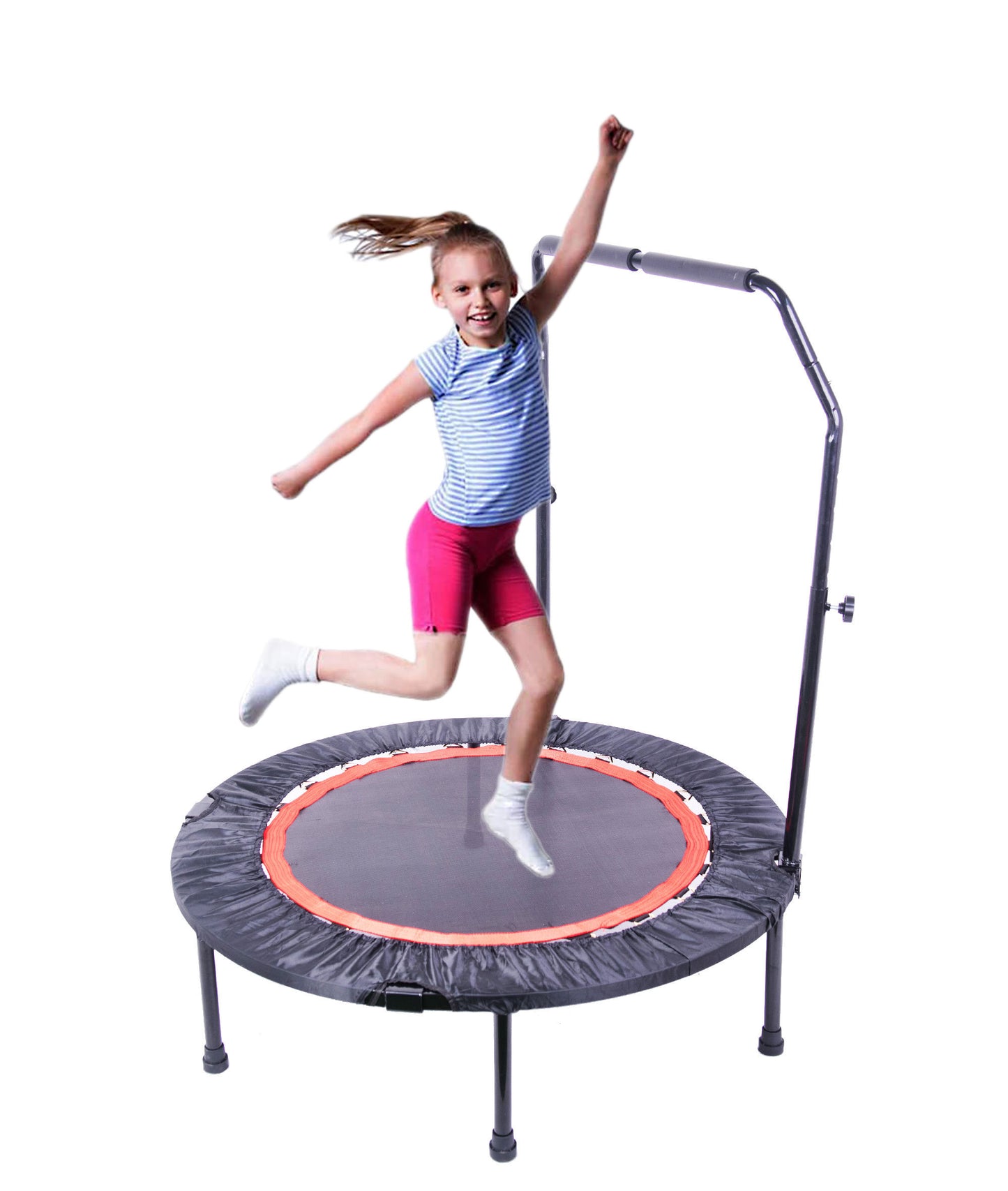 40 Inch Mini Exercise Trampoline for Adults or Kids  Indoor Fitness Rebounder Trampoline with Safety Pad  Max. Load 300LBS