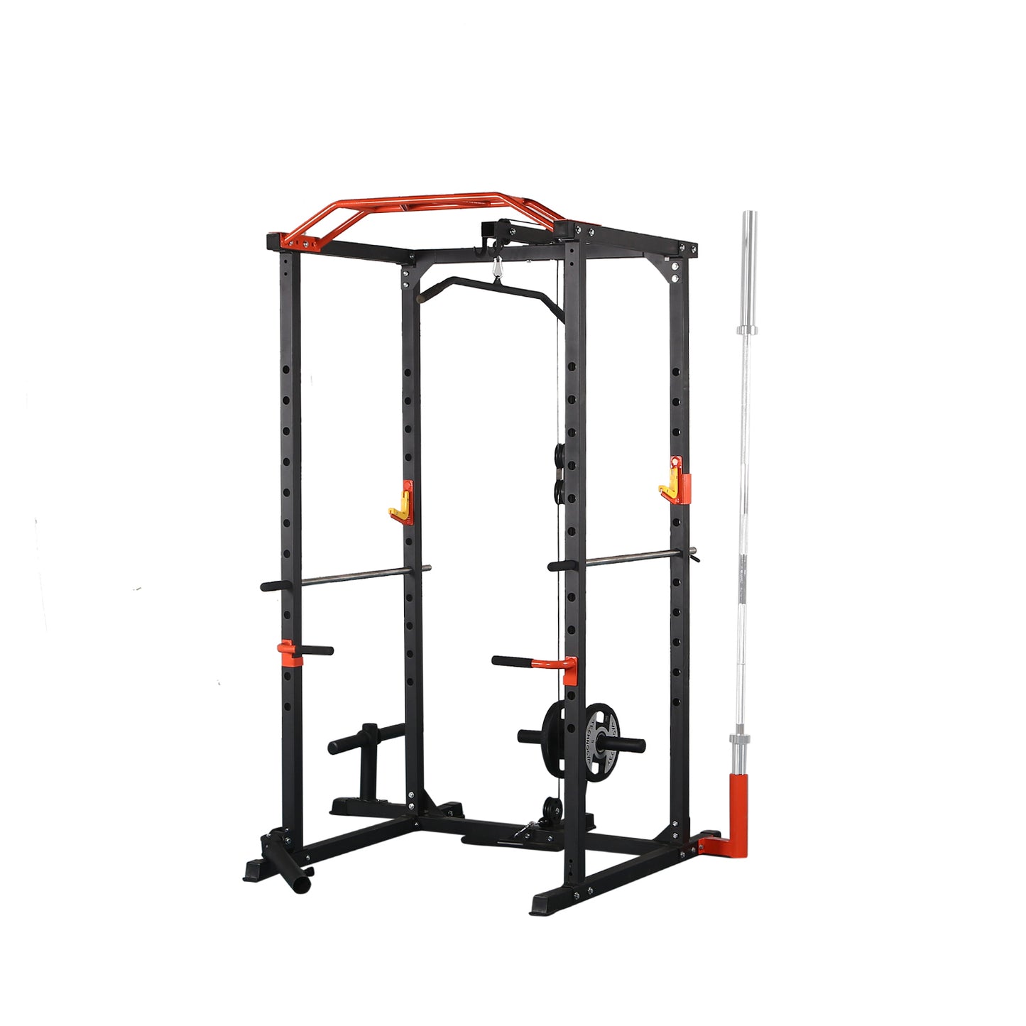 Multifunctional Barbell Rack 1400LBS Capacity Barbell Weight Rack Home Gym Fitness Adjustable Squat Rack Weight Lifting Bench Press Push-ups