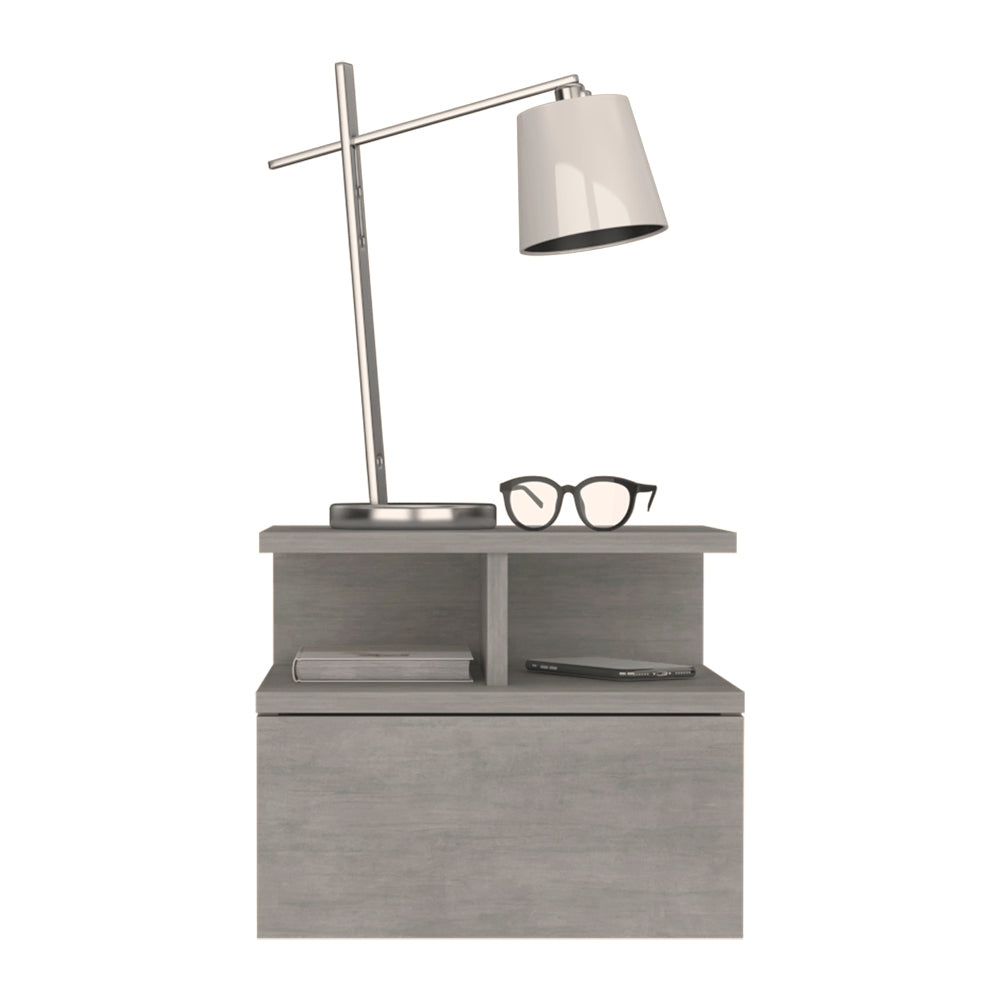 Nightstand Floating Flopini, Bedroom, Concrete Gray