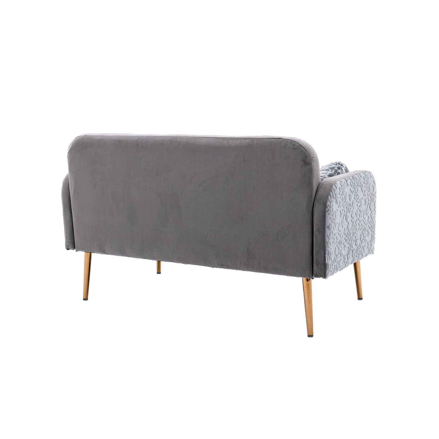 Velvet  Sofa , Accent sofa .loveseat sofa with metal feet