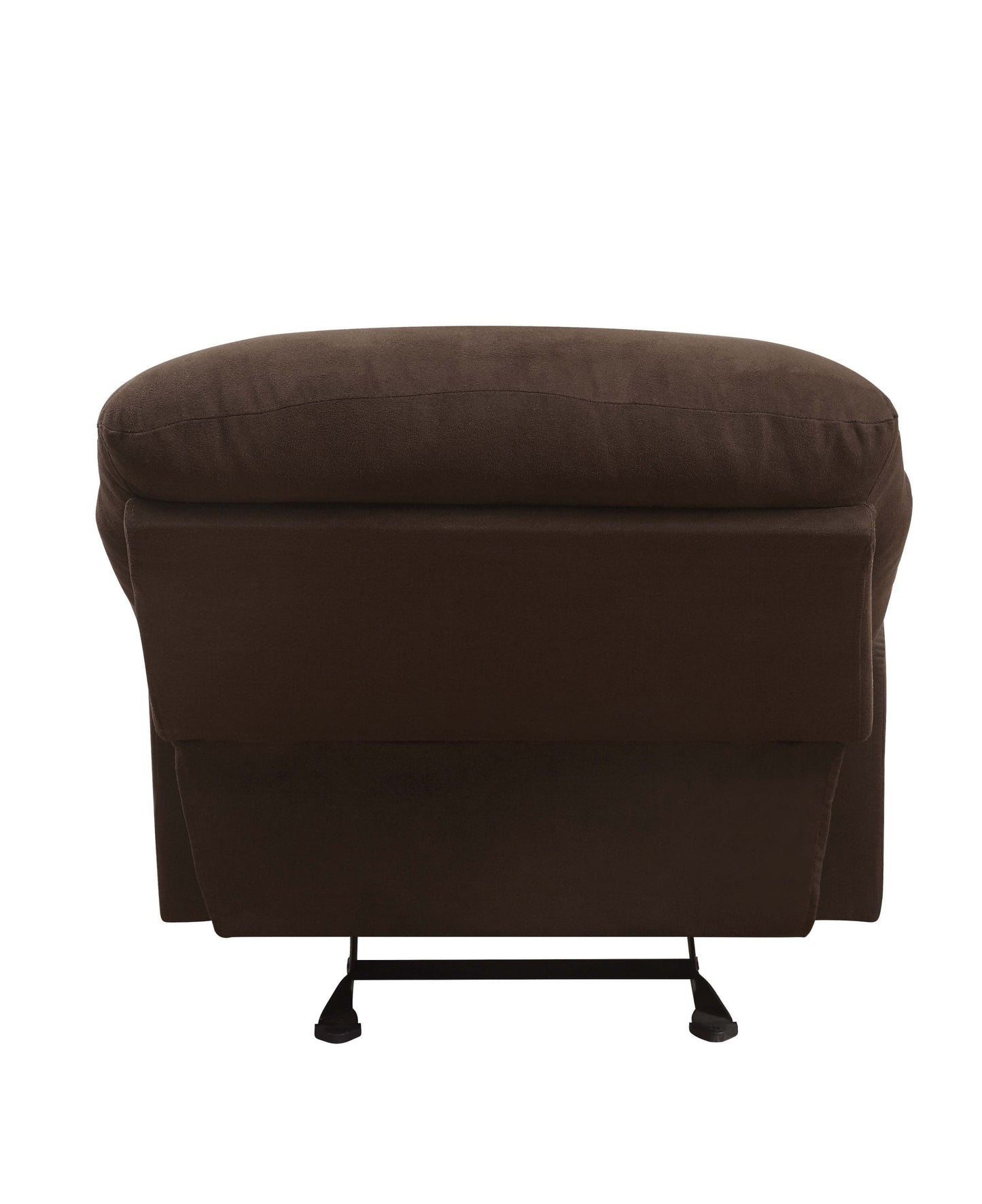 Arcadia Glider Recliner in Chocolate Microfiber with Motion Function