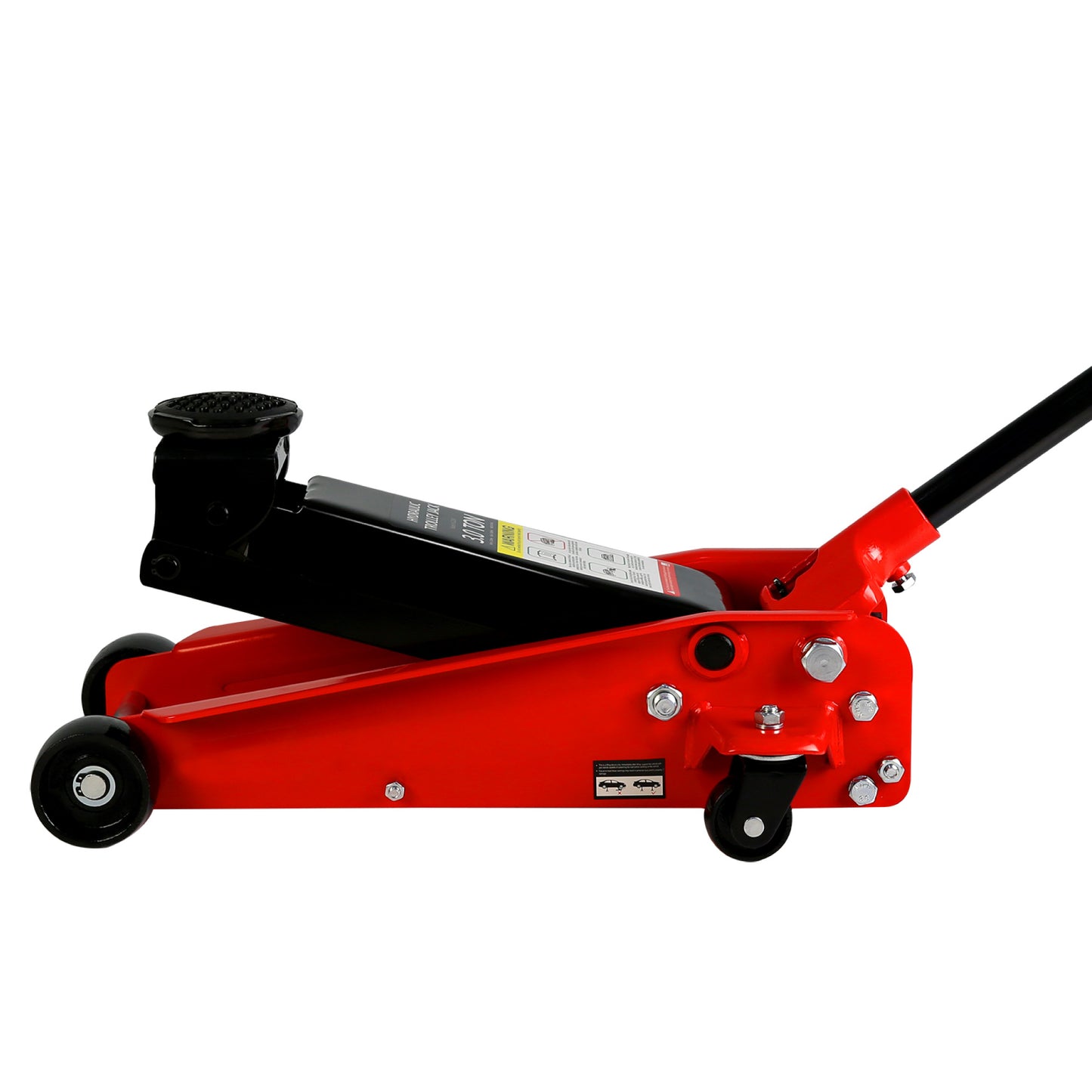 Low Profile Hydraulic Trolley Racing Floor Jack, 3-Ton Capacity