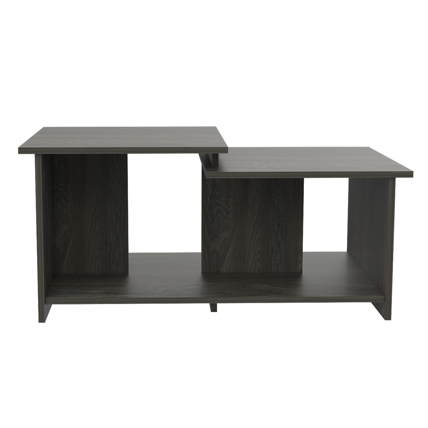 Wema 3 Espresso Coffee Table with Lower Shelf