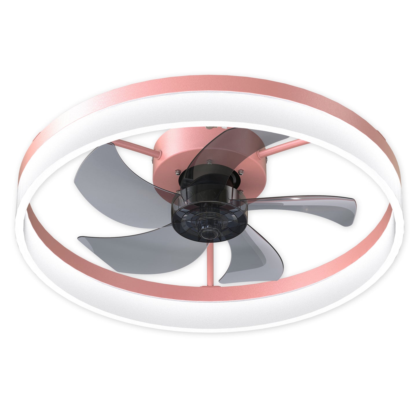 Pink Dimmable LED Ceiling Fan with Modern Design and Silent Operation