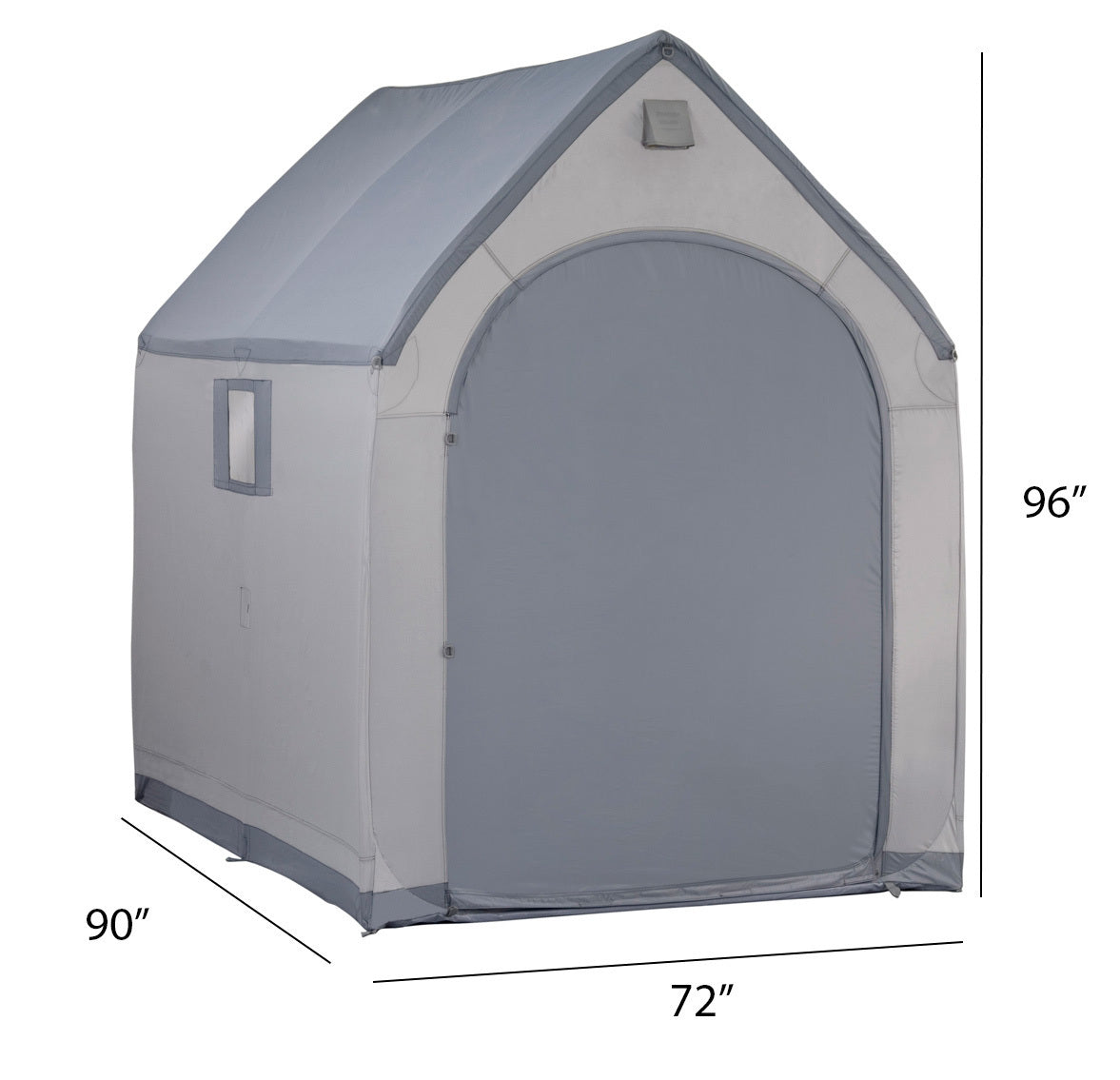 96 H x 72 W x 90 D Outdoor Gray Storage House XXL, Portable, Storage Shed