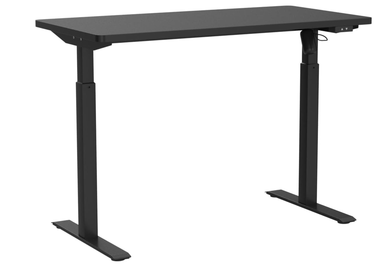 Adjustable Electric Standing Desk, 48 x 24 Inches, Black