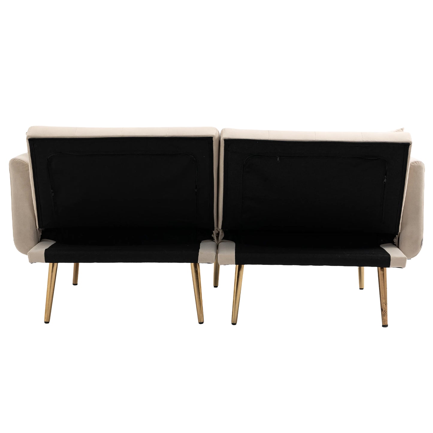 Velvet  Sofa , Accent sofa .loveseat sofa with metal  feet