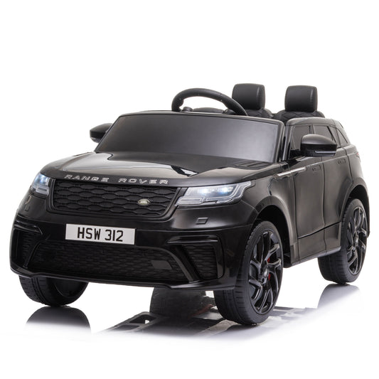 12V Licensed Range Rover Kids Ride-On Car, Battery Powered Vehicle w/ Remote Control, LED Lights, Music, Spring Suspension, Soft Start, Electric Car Toy Gift