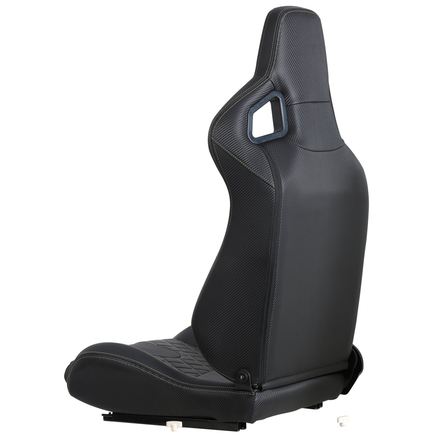 Ergonomic PVC Racing Simulator Game Seats, Black with Adjustable Double Slides