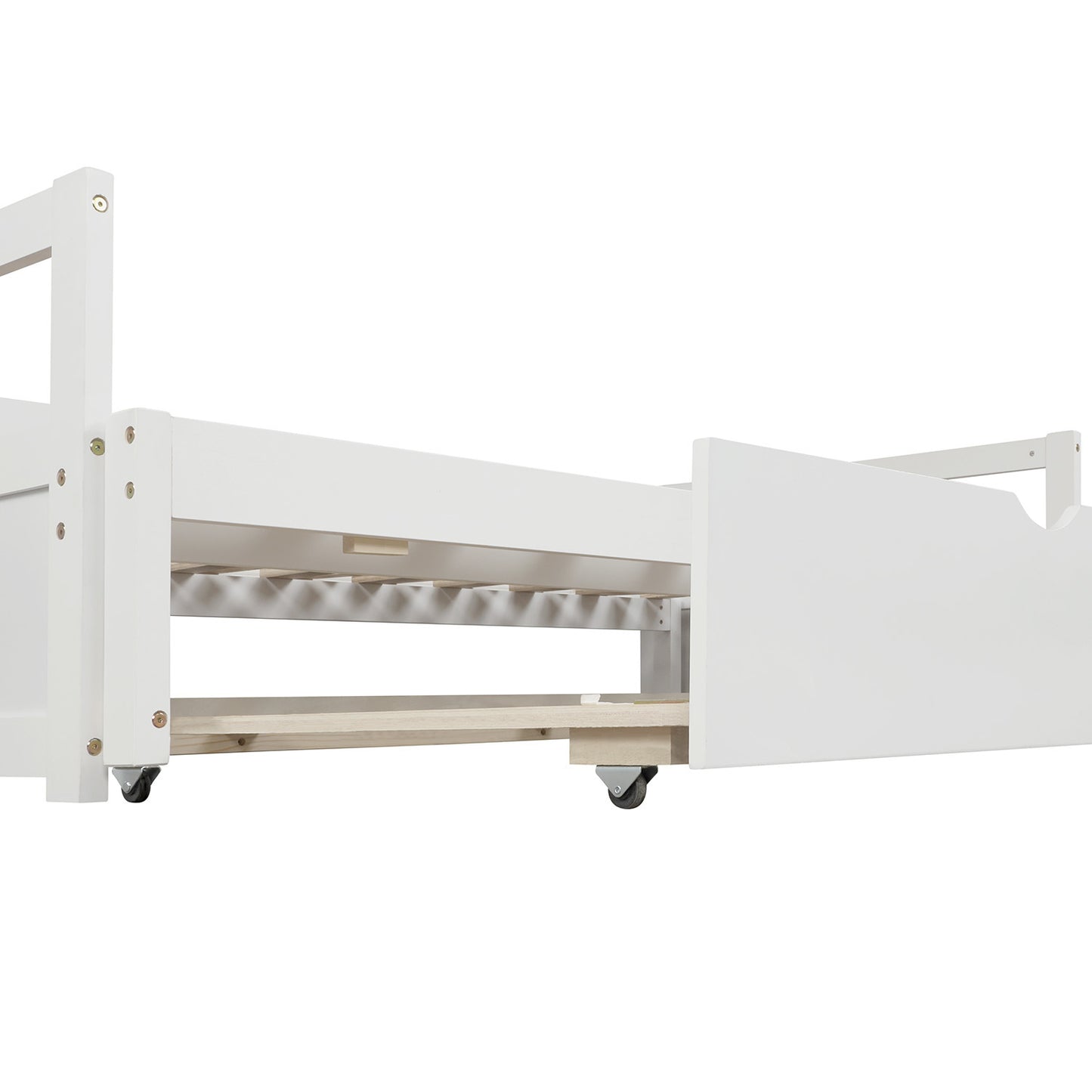 Extending Daybed with Trundle, Wooden Daybed with Trundle, White