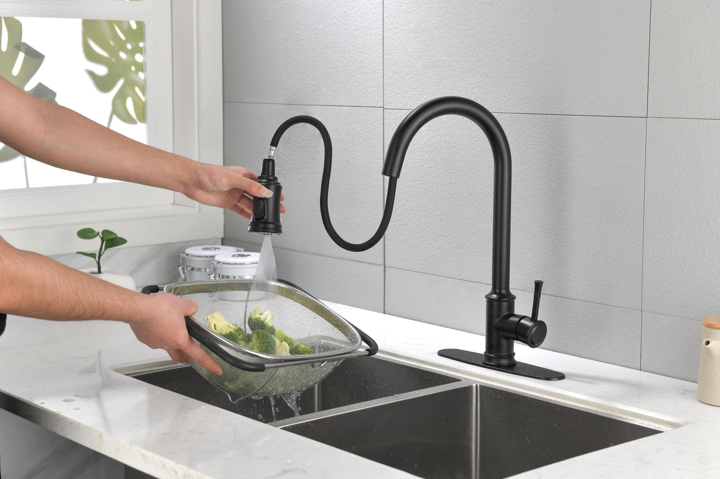 Touch Kitchen Faucet with Pull Down Sprayer