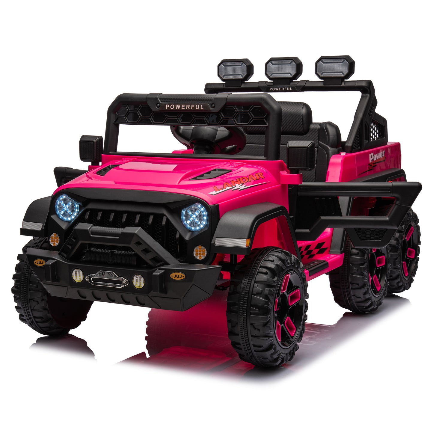 24V Ride On Large Pickup Truck Car for Kids with Remote Control and Bluetooth Music