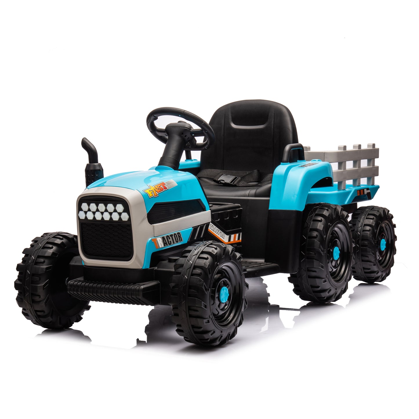 Electric Tractor Ride-On Toy with Remote Control and Luxury Features