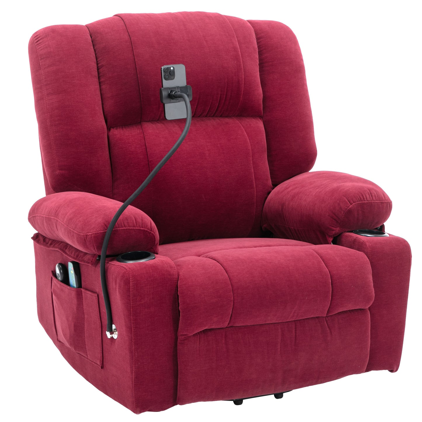 Ultimate Comfort Power Lift Recliner Chair with Massage, Heating, and Remote Control