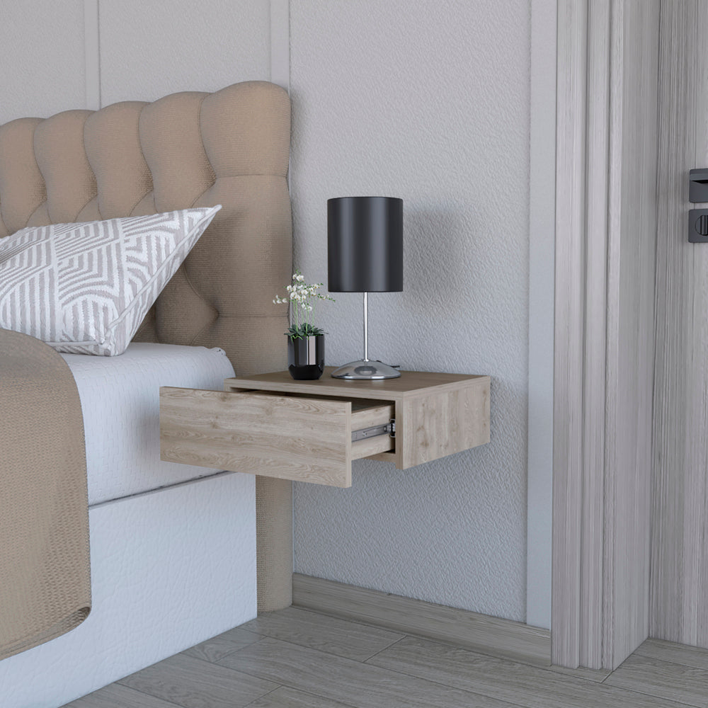 Nightstand Isola, Bedroom, Light Gray