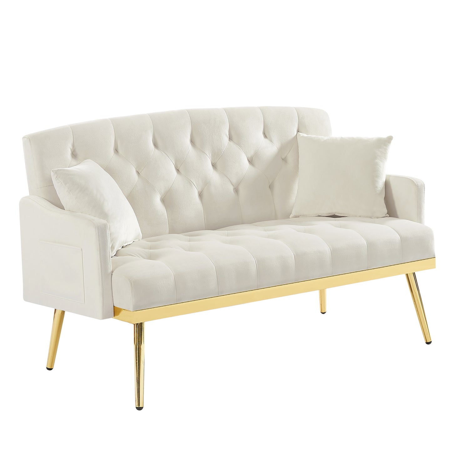 CREAM WHITE  2 SEATER SOFA