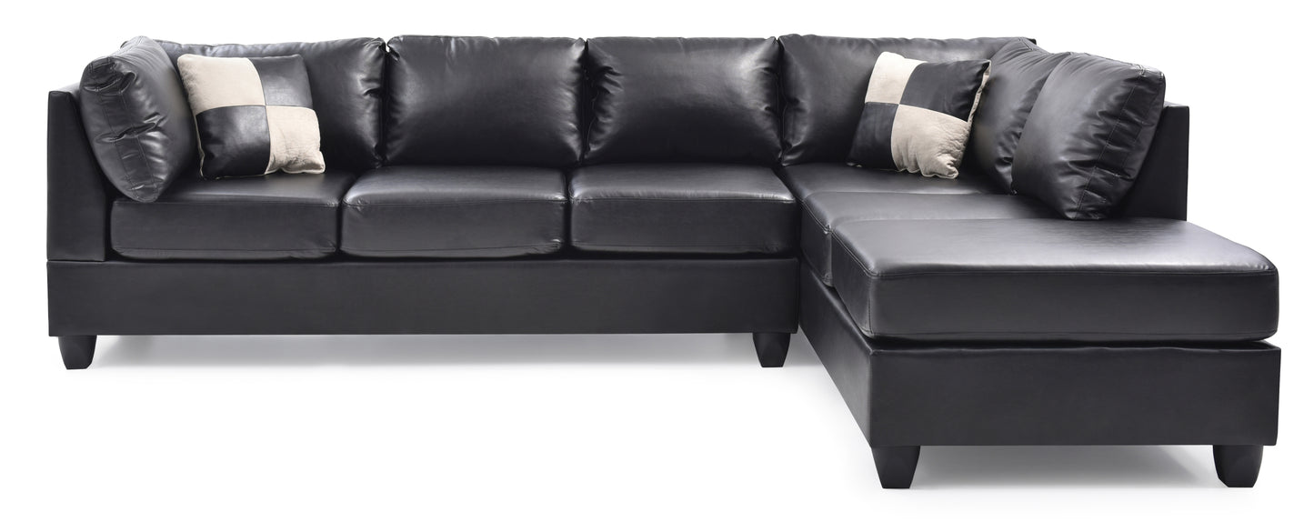 Malone G643B-SC Sectional in Sophisticated BLACK