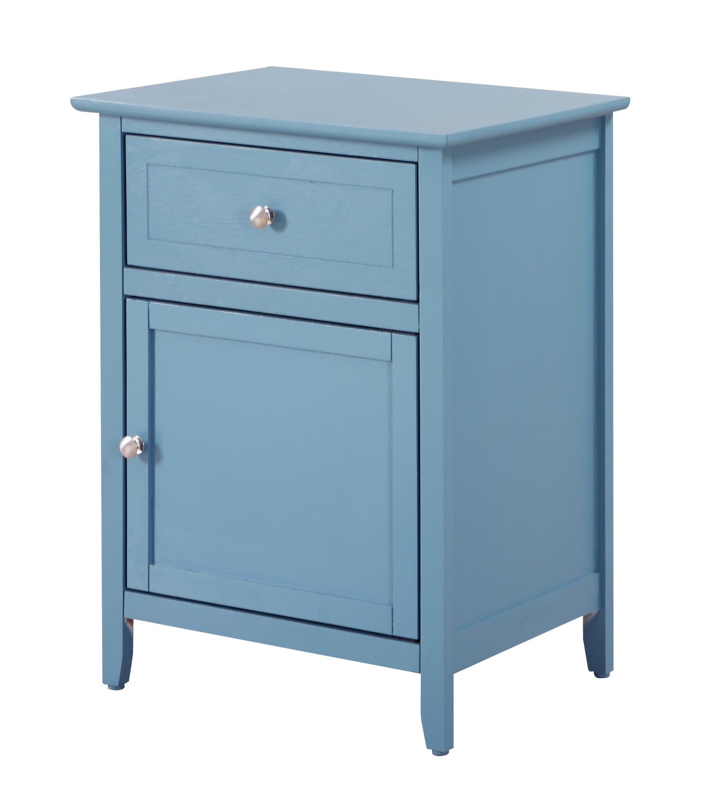 Izzy G1416-N-80 1 Drawer /1 Door Nightstand , Teal