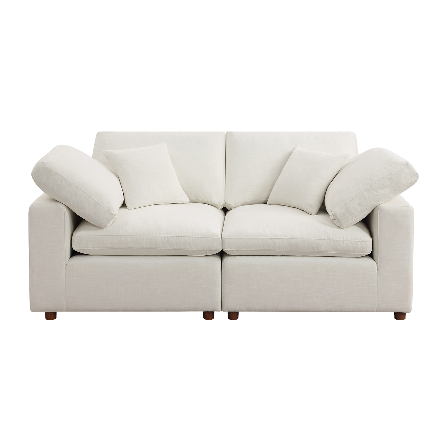 Customizable Modern White Sectional Sofa Set with Modular Design