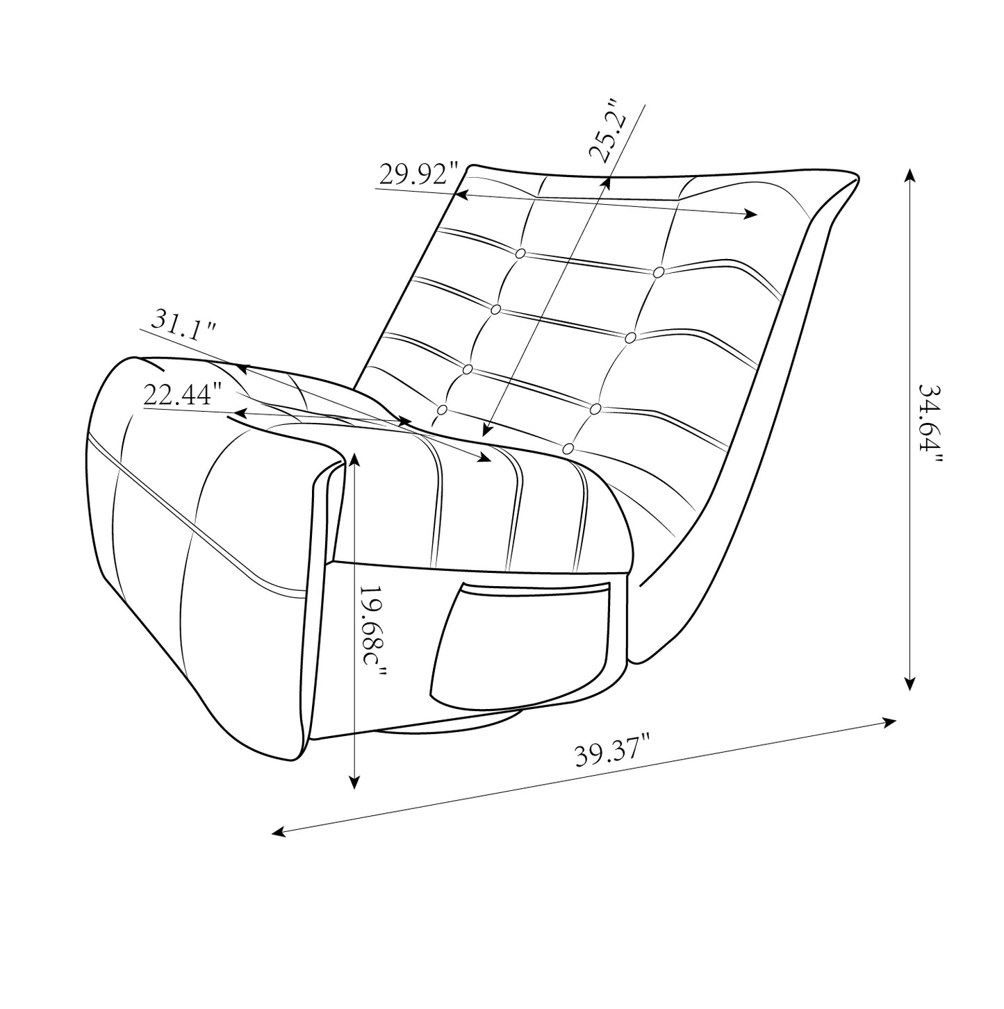 White Swivel Glider Power Recliner Chair with Built-in USB Charger and Lying Function