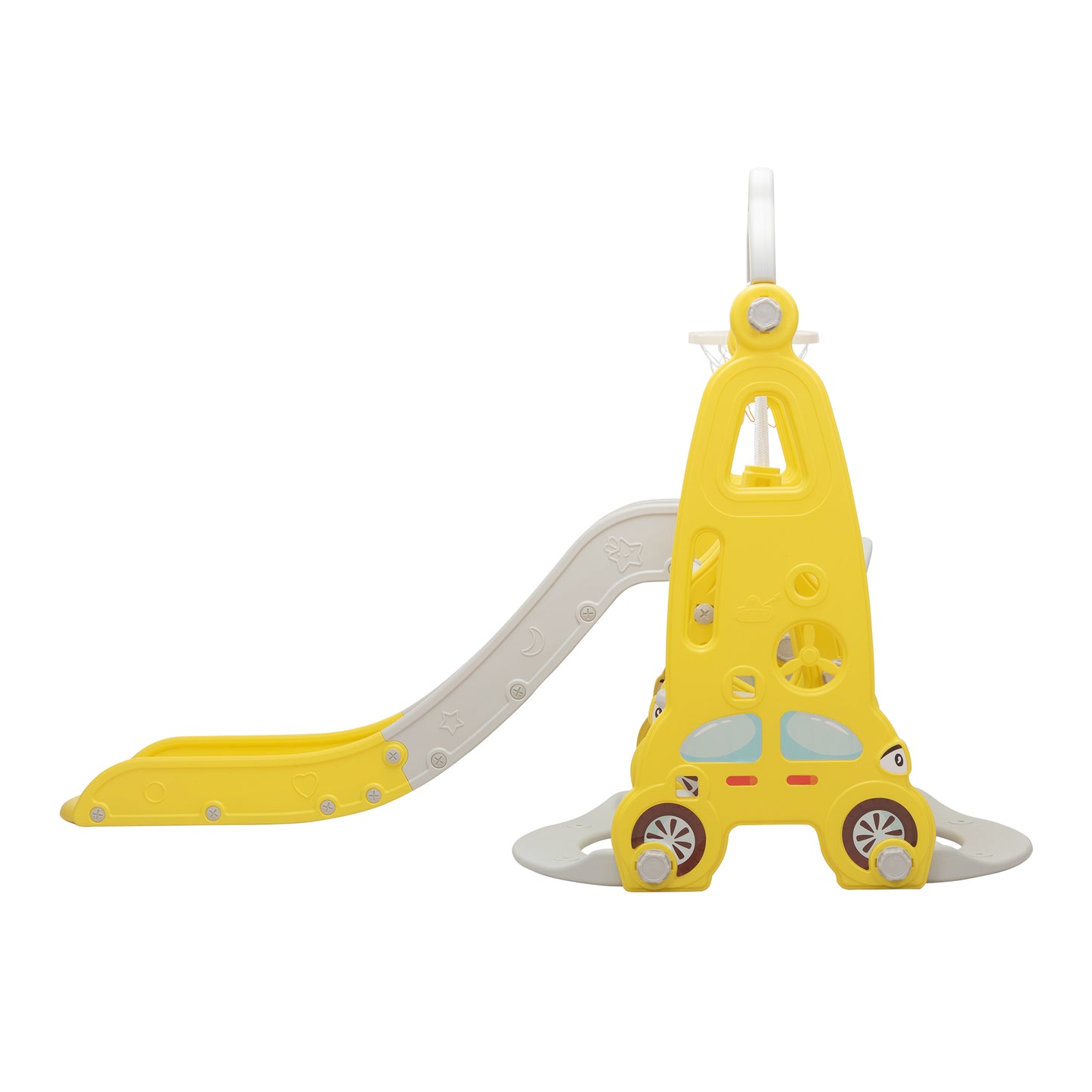 Yellow and Grey 3-in-1 Slide Car