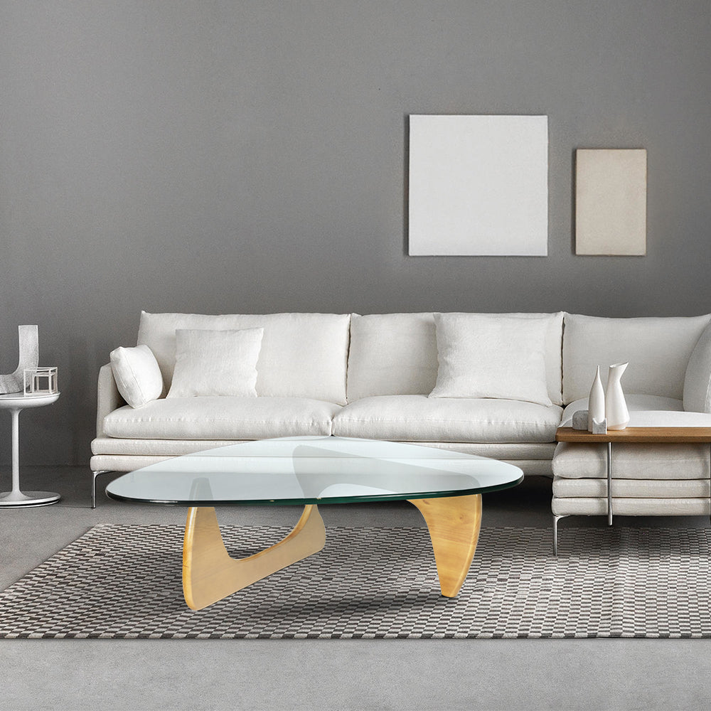 Triangle Coffee Table - Contemporary Solid Wood Design