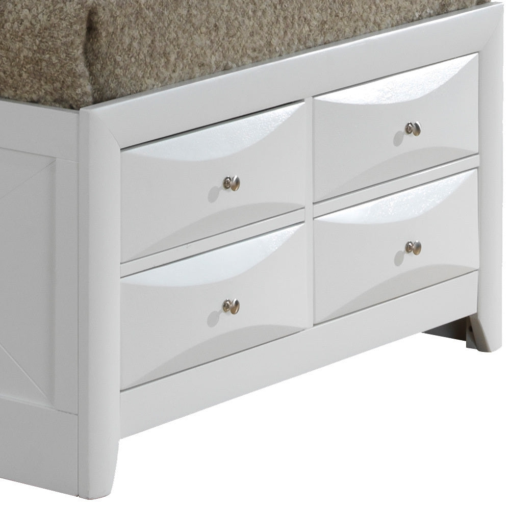 Marilla G1570G-TSB3 Twin Storage Bed , White